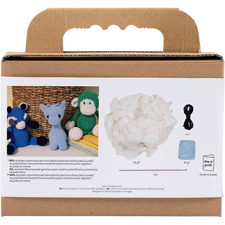 Creativ company http: www.cchobby.nl hobbyset-amigurumi-giraf-lichtblauw-1-doos
