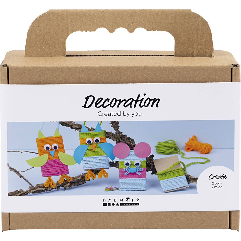 Creativ company http: www.cchobby.nl mini-hobbyset-decoratie-muizen-en-uilen-diverse-kleuren-1-doos