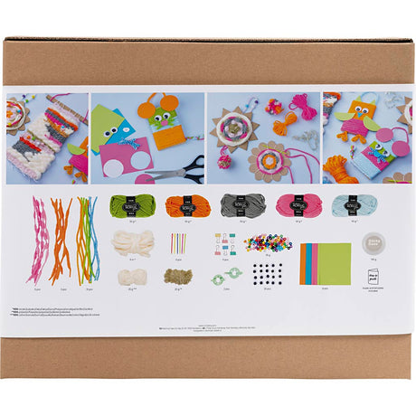 Creativ company http: www.cchobby.nl groepsset-weven-wandbevestigingen-hangers-uilen-muis-diverse-kleuren-1-doos