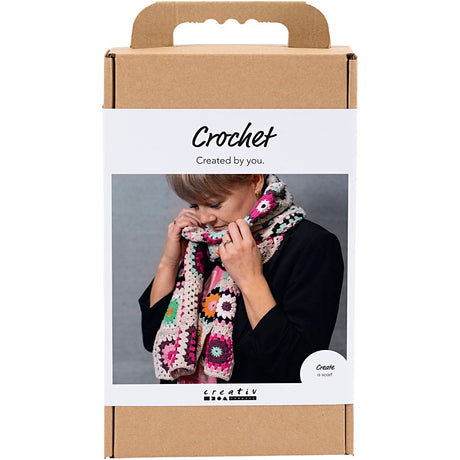 Creativ company http: www.cchobby.nl hobbyset-haken-sjaal-creme-warme-kleuren-1-doos