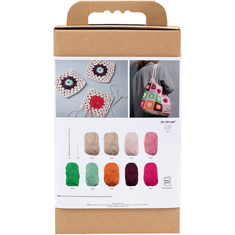 Creativ company http: www.cchobby.nl hobbyset-haken-tas-kleurrijk-creme-1-doos