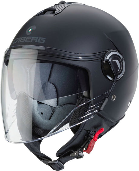 Caberg riviera-x - mat zwarte motor en scooter jethelm met ingebouwd zonnevizier - maat xl (60 t m 61 cm hoofdomtrek) - ece 22.06 gekeurd xl