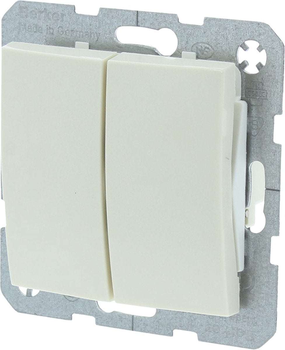 Berker s1 serieschakelaar - inbouw - crème