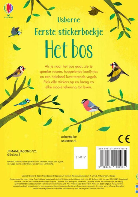 Wpg uitgevers mijn eerste stickerboek: het bos. 3+ | 2 stuks