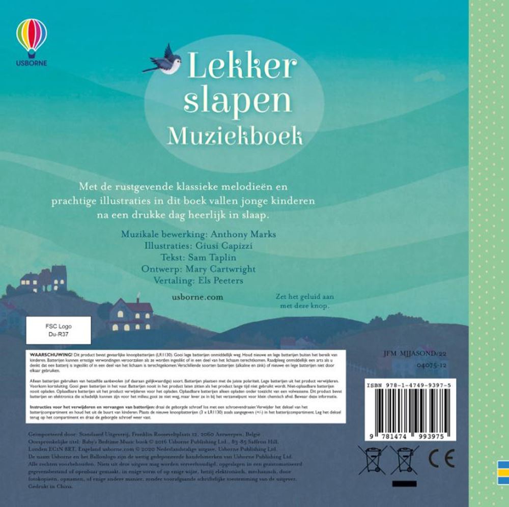 Geluidenboek: lekker slapen. 0+ | 2 stuks