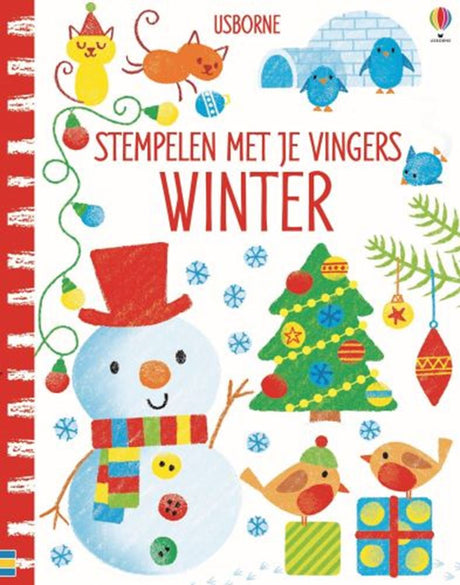 Winter. stempelen met je vingers. 4+ | 2 stuks