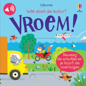 Geluidenboek: wat doet de motor? vro. 3+ | 2 stuks