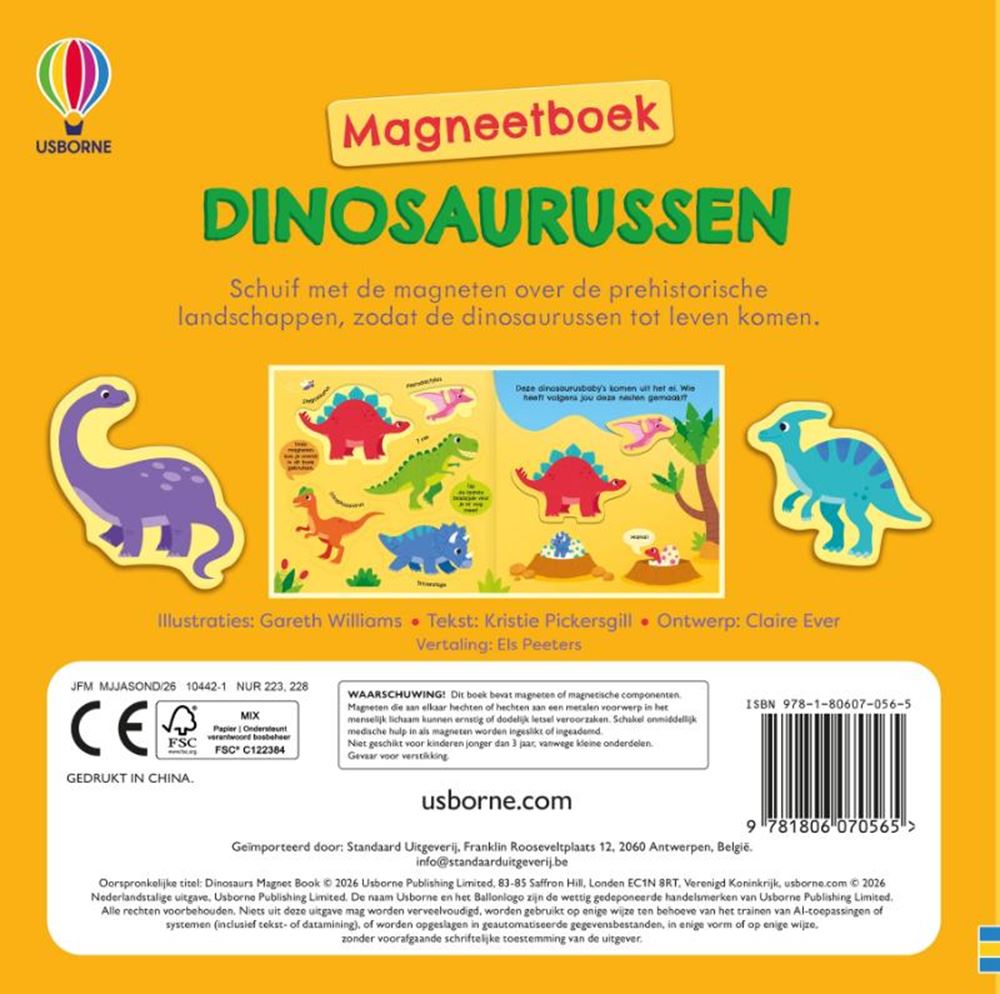Dinosaurussen. magneetboek. 3+