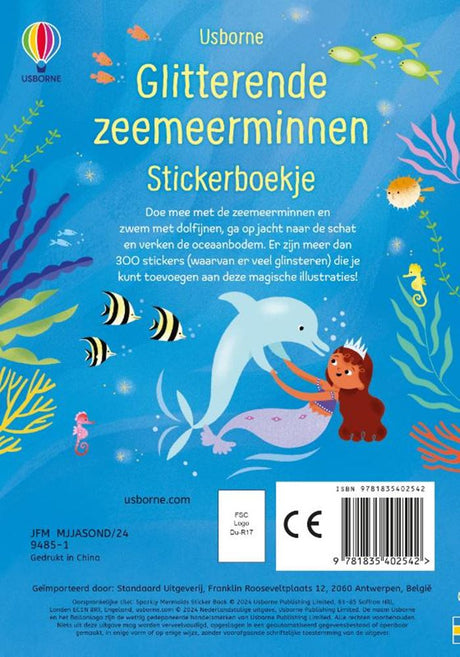 Glitterende zeemeerminnen. stickerboek. | 2 stuks