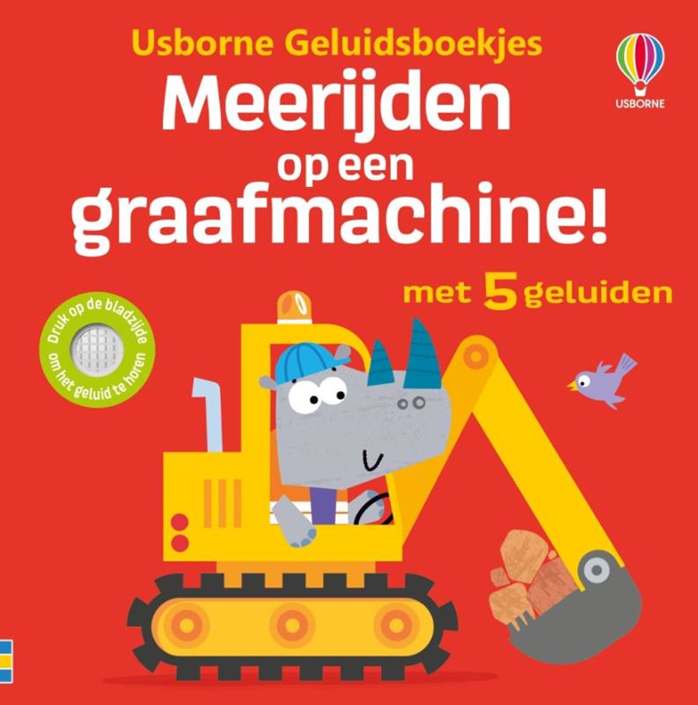 Geluidenbmeerijden op een graafmachine! | 2 stuks