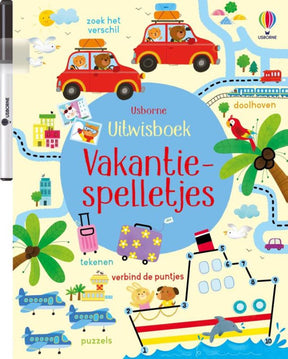 Uitwisboek: vakantiespelletjes. 3+ | 2 stuks