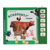 Luisteren naar boerderijdieren geluidenboek