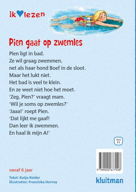Uitgeverij kluitman pien gaat op zwemles avi e3