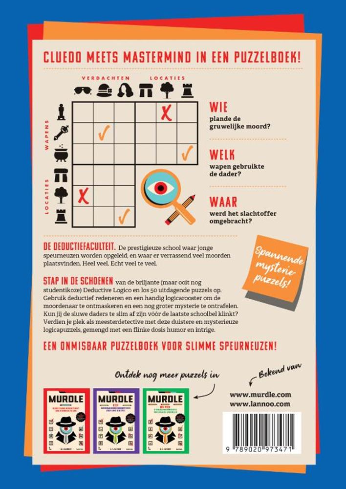 Centraal boekhuis puzzelboek murdle. volwassene | 3 stuks