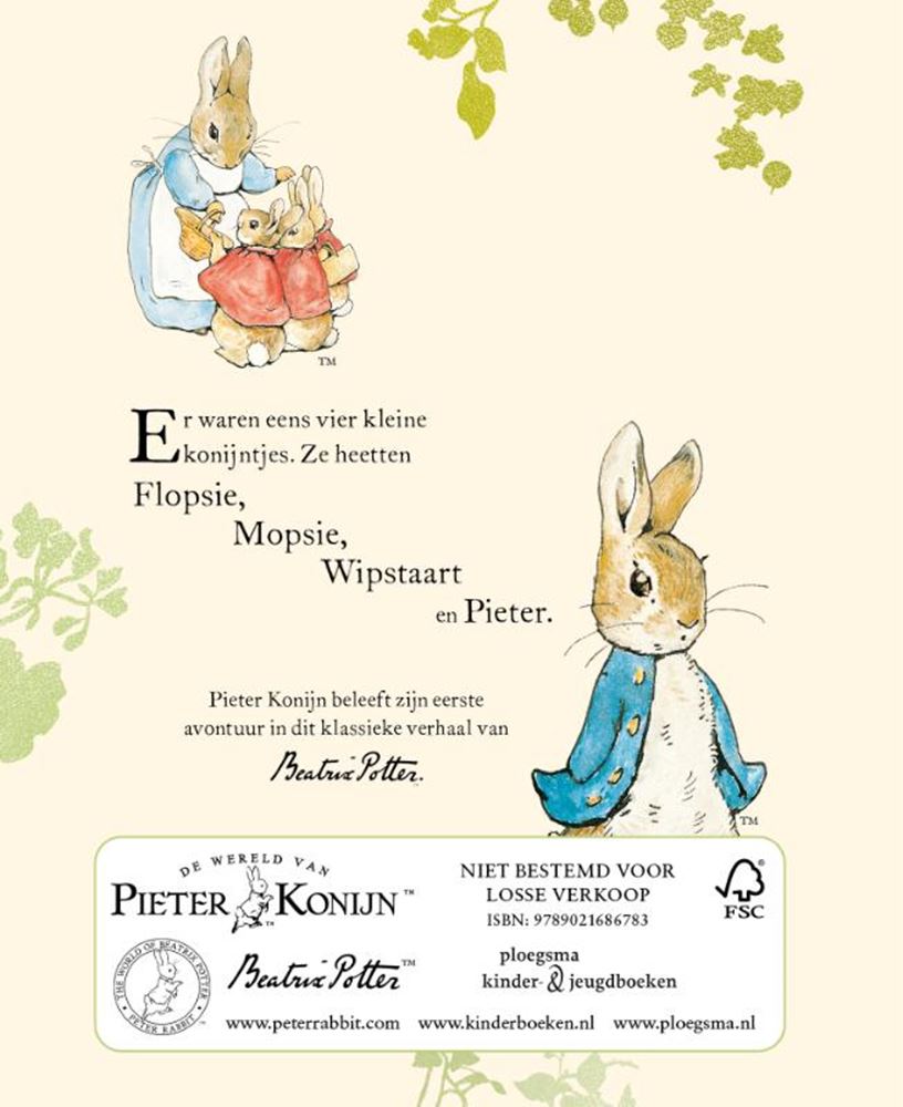 Pieter konijn - boek en knuffel 0+