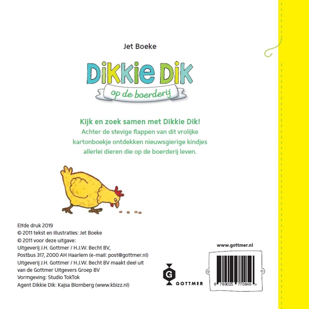 Flapjesboek: dikkie dik op de boerderij.