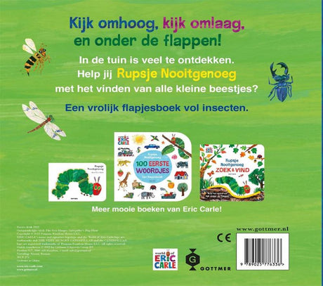Gottmer uitgevers groep rupsje nooitgenoeg, in de tuin. 1+