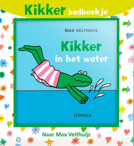 Kikker in het water. badboekje. 0+