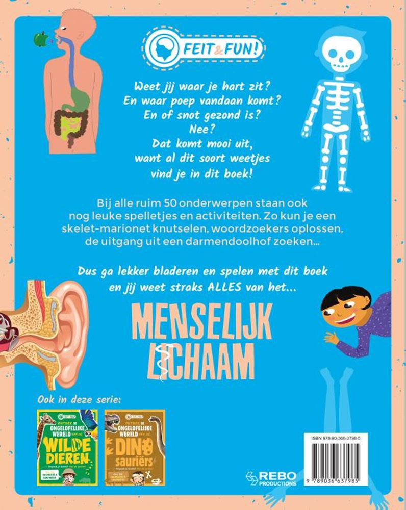 Feit en fun; menselijk lichaam. 7+