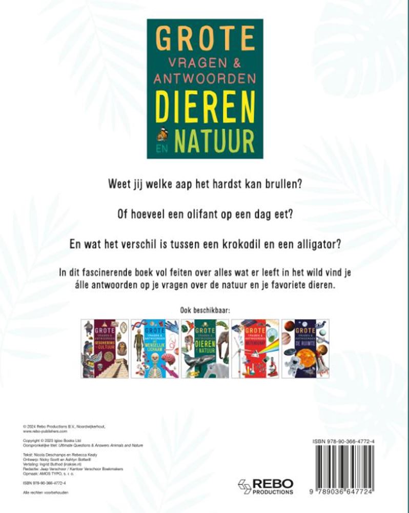 Dieren en natuur - grote vragen antwoo | 2 stuks
