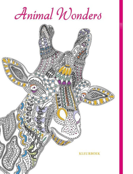 Rebo publishers kleurboek: animal wonders volwassene | 2 stuks