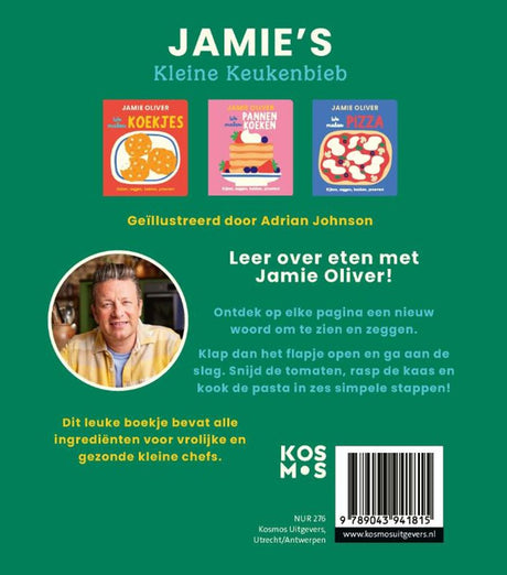 We maken pasta. kartonboek jamie oliver. | 2 stuks