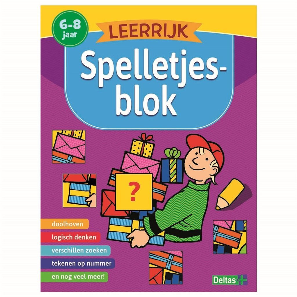 Deltas leerrijk spelletjesblok (6-8 j.)