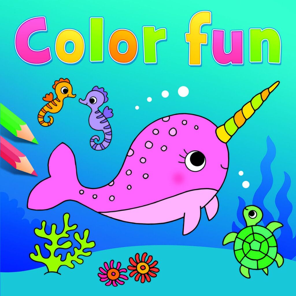 Livre de coloriage deltas animaux aquatiques