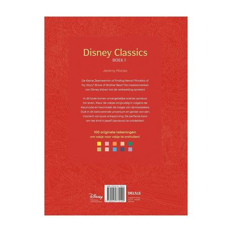 Deltas disney classics boek 1 - kleuren op nummer voor volwassenen