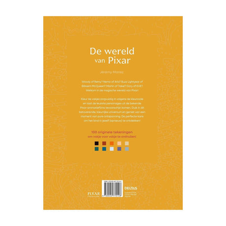 Deltas disney pixar - kleuren op nummer voor volwassenen