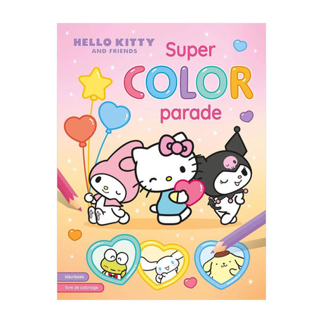 Deltas hello kitty and friends super color parade kleurboek