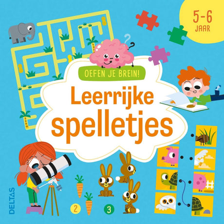 Deltas oefen je brein! leerrijke spelletjes - 5-6 jaar