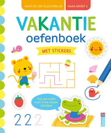 Deltas vakantie oefenboek met stickers naar groep 2
