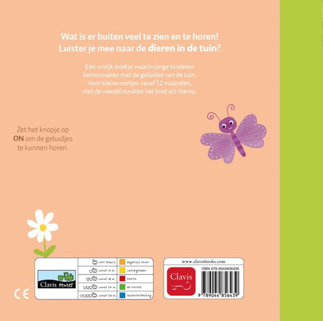 Geluidenboek: de tuin. (nieuw) 1+
