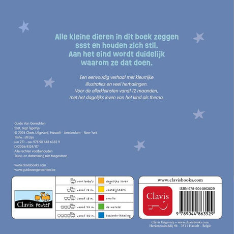 Ssst, zegt tijgertje. kartonboek. 1+
