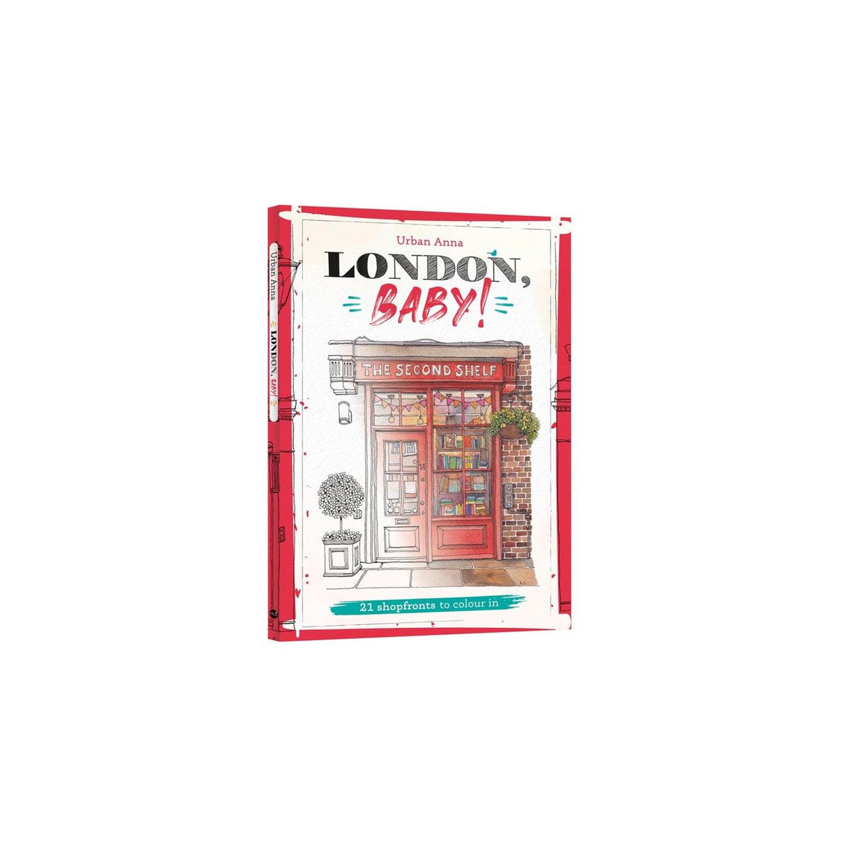 Kluitman urban anna - london, baby! volwassenen kleurboek 48 pagina's