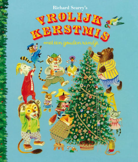 Gb: vrolijk kerstmis met een gouden rand