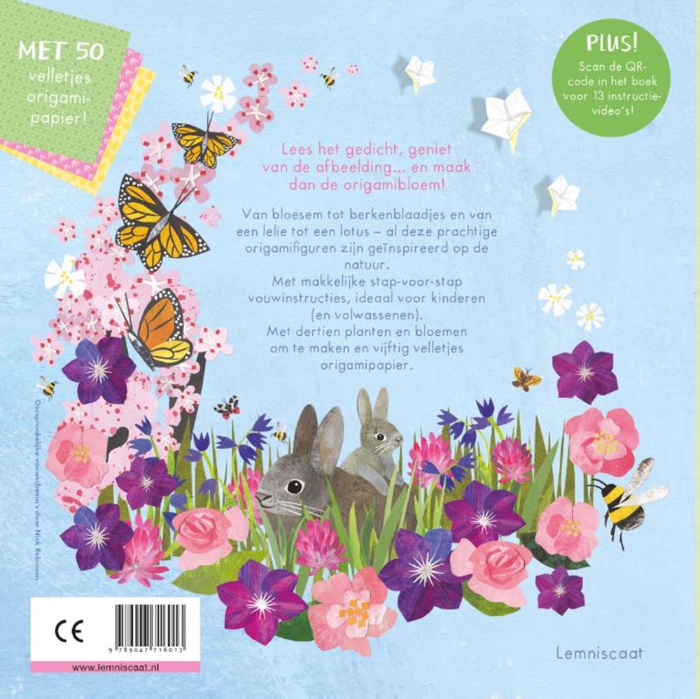 Bloemenorigami. 9+ | 3 stuks