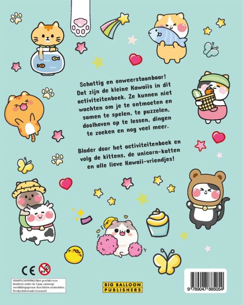 Kawaii kittens friends activiteitenboe