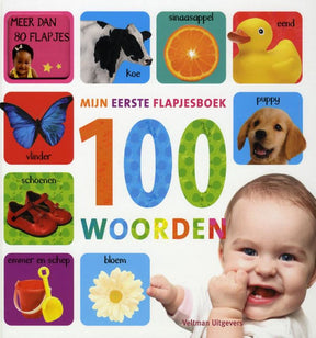Mijn eerste flapjesboek 100 woorden. 1+ | 2 stuks
