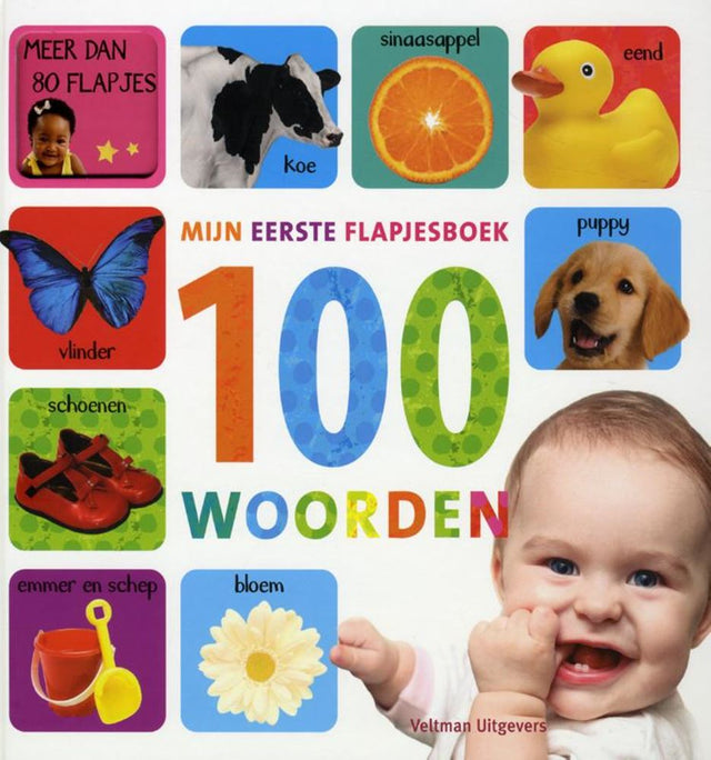 Mijn eerste flapjesboek 100 woorden. 1+ | 2 stuks