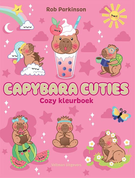 Capybara cuties - cozy kleurboek 6+