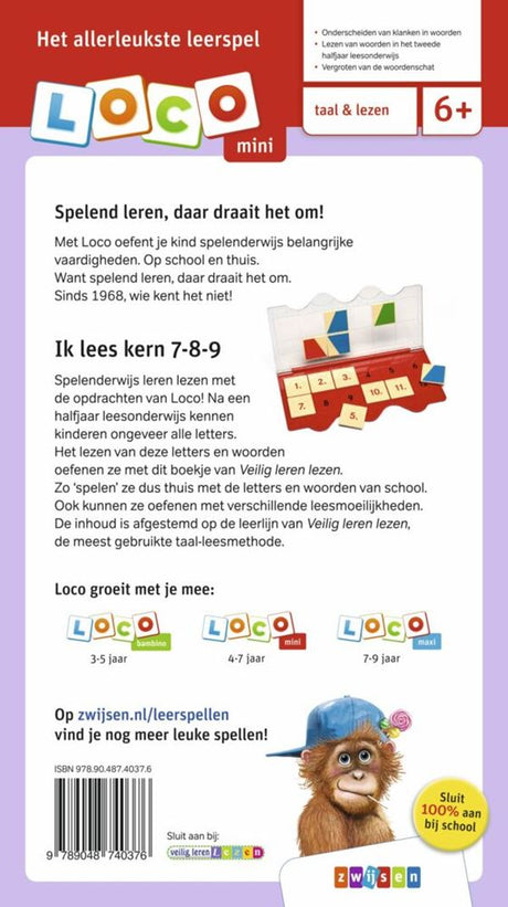 Wpg uitgevers mini loco - veilig leren lezen ik lees kern 7-8-9 (6-7 jaar)