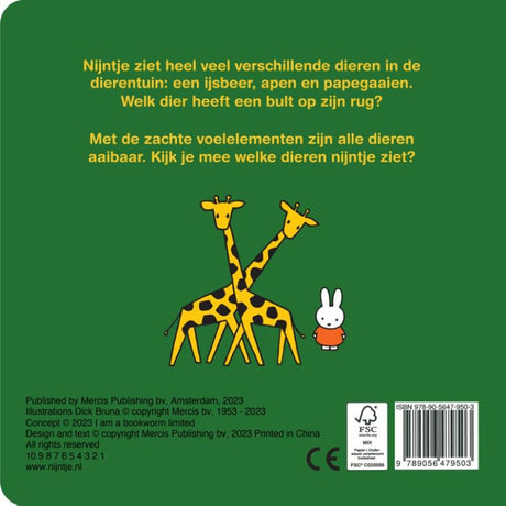 Centraal boekhuis voelboek, met nijntje naar de dierentuin