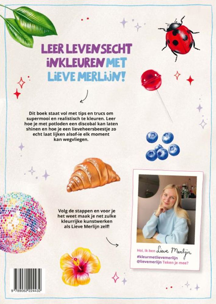 Kleur met lieve merlijn. 10+ | 2 stuks