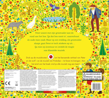 Geluidenboek peter en de wolf. 4+