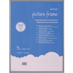 Aluminium wissellijst vk antireflex plexiglas 30x40cm grijs