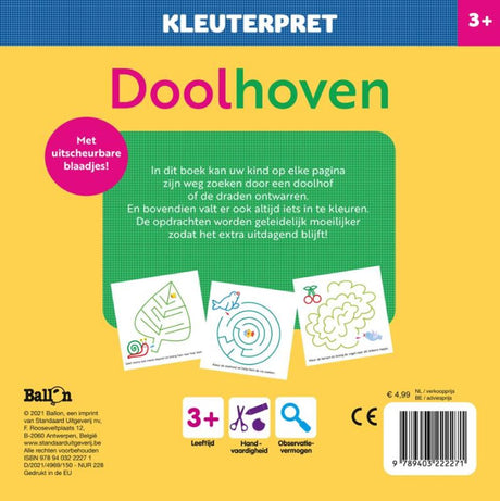 Standaard uitgeverij kleuterpret, doolhoven. 3+