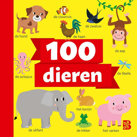 Standaard uitgeverij 100 dieren kijkboek. kartonboek. 1+ | 3 stuks