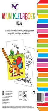 De ballon kleurboek met potloodjes - dinosaurussen